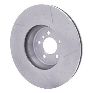 BMW 435I Brake Rotor (1) - Front - R1 Concepts - Dimpled and Slotted - `13-`20